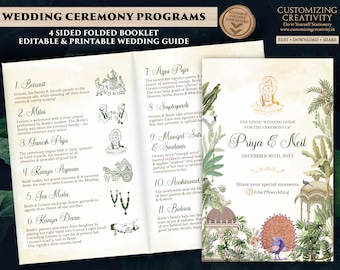 Indian wedding timeline & Hindu Ceremony Program as Indian Wedding program, Hindu Wedding program a Indian Wedding guide Hindu wedding guide