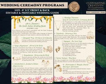 Tamil Wedding program & Telugu Wedding Program, South Indian Wedding Program as Hindu Wedding program, Tamil Brahmin Wedding Program guide