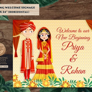 Phera Welcome Sign Hindu Wedding Sign Indian Indian Wedding - Etsy
