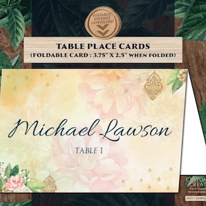 Wedding Place Cards Indian Menu as Indian table cards Hindu Wedding, Indian escort cards Wedding Name tag, Indian Dinner Food Labels Wedding