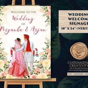 Hindu Wedding sign Indian as Indian Wedding sign, Indian Wedding board as Phera Welcome Sign, Indian Wedding Welcome sign Hindu Welcome sign