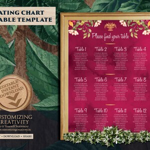 Maroon Seating Chart Template & Burgundy Wedding Seating plan, Maroon Table Plan Signs as Maroon Wedding seating chart Signs Burgundy Maroon