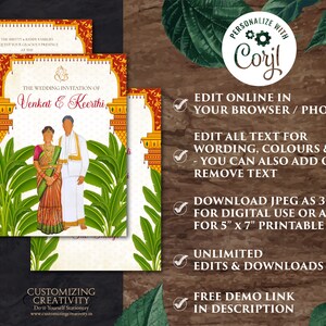 Buy Tamil Wedding Cards as Tamil Wedding Invitation, South Indian