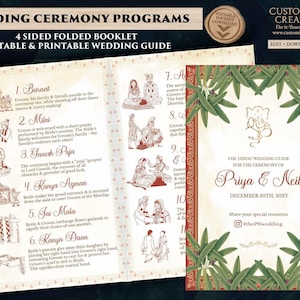 Hindu Wedding Ceremony Program: Indian Wedding Guide (Digital Download)