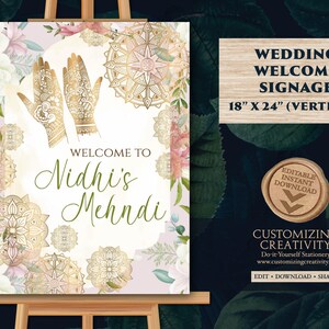 Mehndi Decor Signs as Mehndi poster, Mehendi decor sign as Mehendi signs, Mendhi Welcome signs, Mehndi Welcome signs & Mendhi decor sign