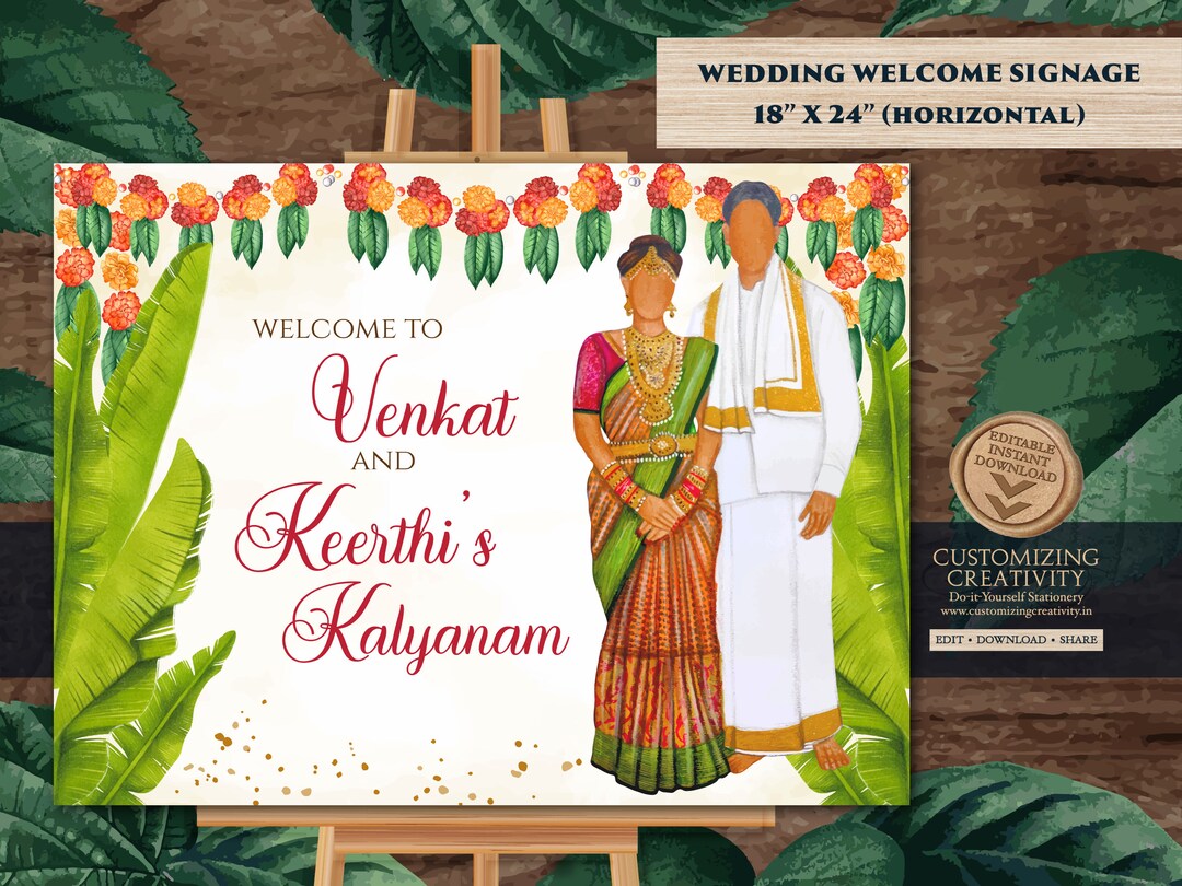 Indian Tamil Sign, Tamil Signs, South Indian Wedding