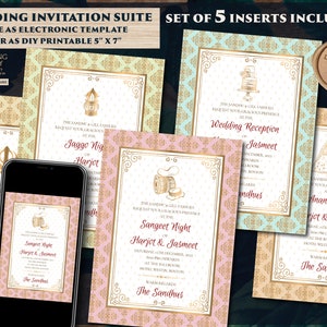 Sikh Hochzeitskarten als Indische Hochzeitseinladung pastell, Anand Karaj Hochzeitskarten Sikh & Sikh Einladungen Indisch, Anand Karaj Einladung Indisch