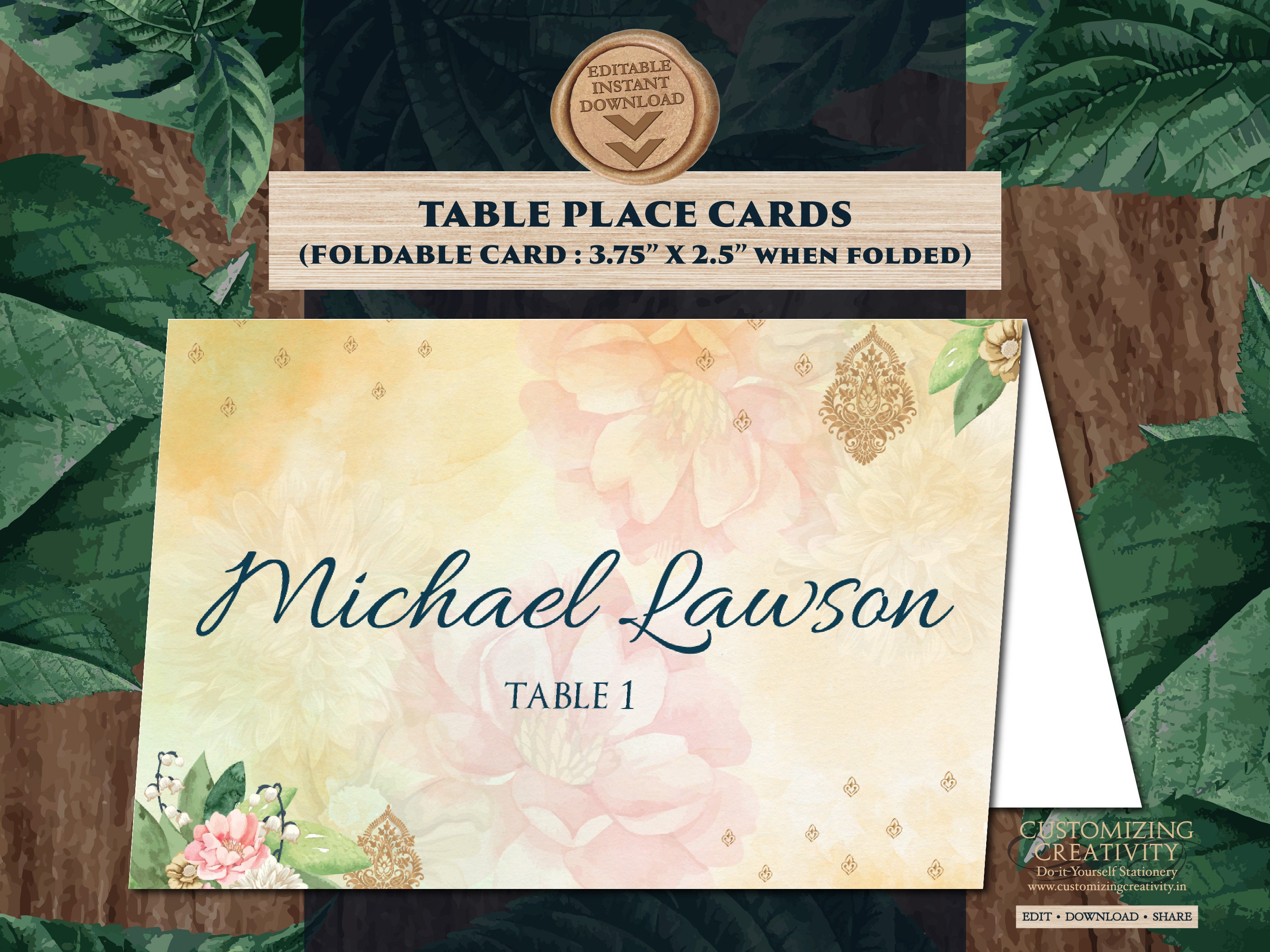 Wedding Place Cards Indian Menu as Reception place cards Place cards Indian as Wedding Name tags Indian table decor as Food Labels Indian