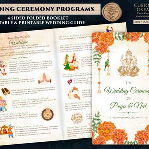 Indian Wedding program & Hindu Wedding Program, Hindu Wedding timeline as Indian wedding timeline, Wedding guide Gujarati Wedding program