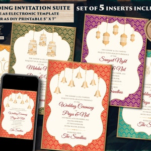 Modelo de convite hindu e convites hindus Cartões de casamento indianos Hindu, convite digital de casamento hindu como cartões de convite de casamento hindu indianos