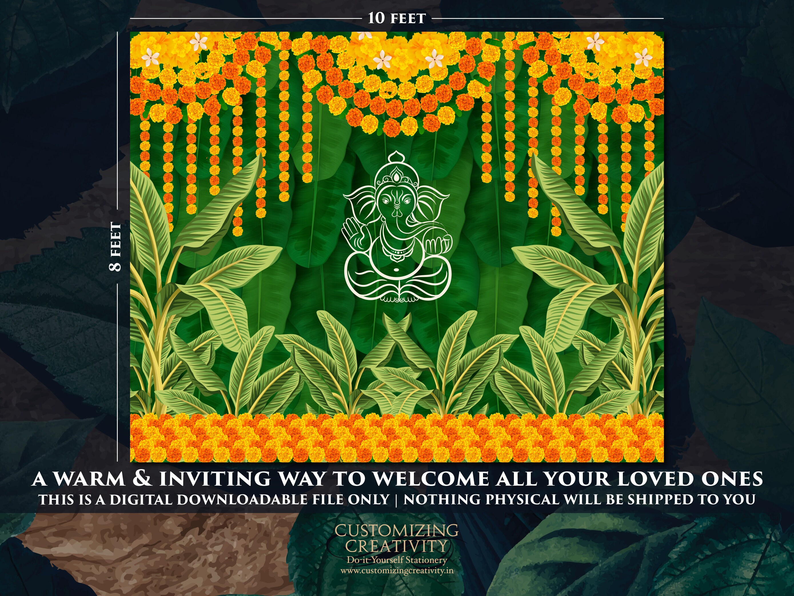 Seemantham Backdrop as Indian Decoration Indian Wedding Decor Etsy