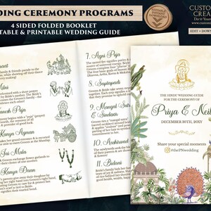 Indian Wedding Ceremony Program: Hindu Wedding Guide (Digital Download)