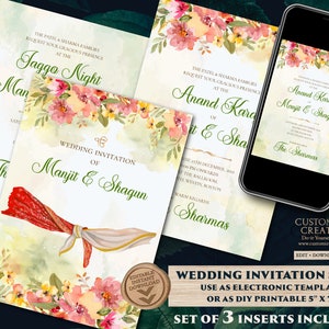 Punjabi invitations Sikh wedding cards, Anand Karaj invitations & Sikh wedding invitations, Punjabi wedding cards as Anand Karaj invites