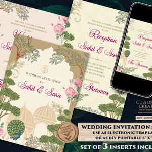 Cartões de casamento hindus digitais e convite de casamento indiano, cartão de casamento indiano como convite de casamento hindu, convite de casamento hindu convite indiano