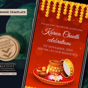 Digital Karwa Chauth cards & Digital Karva Chauth invitations, Karwa Chauth invitations as Karva Chauth invites Digital, Karwa Chauth invite