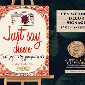 Mehndi Photobooth Sign: Indian Wedding Decor (Digital Download)