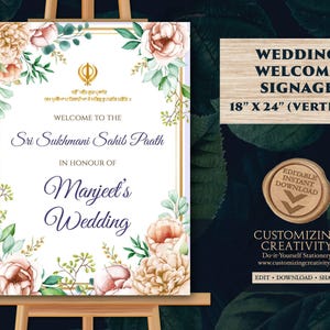 Sri Sukhmani Sahib Paath sign & Sikh Wedding sign, Sukhmani Path sign as Sukhmani Sahib Path Welcome sign Sikh, Sukhmani Sahib Welcome sign