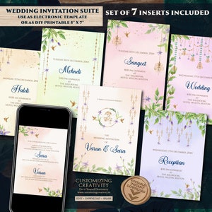 Gujarati Kankotri invitations et faire-part de mariage indien, Faire-part de mariage indien comme carte de mariage hindou, Faire-part de mariage hindou Mariage indien