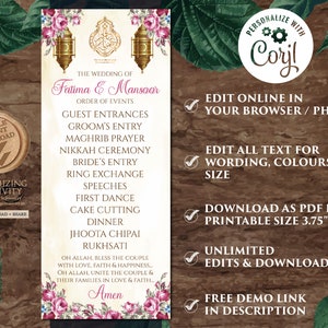 Nikkah Order of Events & Nikkah Timeline, Muslim Programs as Muslim ...