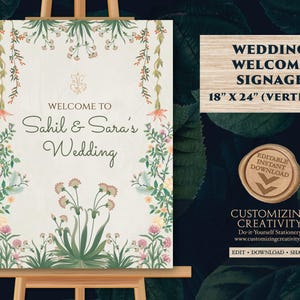 Hindu Wedding signs Indian Wedding Welcome sign, Indian Wedding decor & Indian Welcome signs, Indian Wedding signs as Hindu Welcome signs