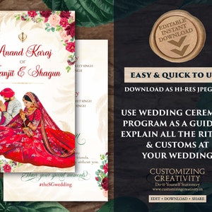 Sikh Wedding guide & Sikh ceremony programs Punjabi, Sikh wedding programs Anand Karaj guides, Sikh ceremony guide Anand Karaj Program Sikh image 6