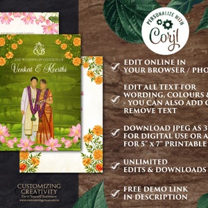 Telugu Wedding Cards & Telugu Wedding Invitation, South Indian Wedding