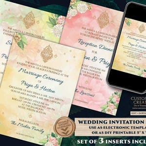 Sikh Wedding invitations as Punjabi Wedding invitations, Digital Punjabi Invites Electronic Indian & Anand Karaj Ceremony Gurudwara invites