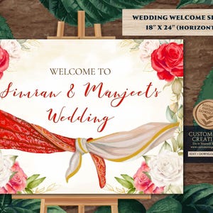 Indian Wedding Welcome sign Hindu Welcome sign, Hindu Wedding sign Indian as Indian Wedding sign, Indian Wedding board as Phera Welcome Sign
