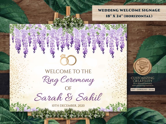 Welcome to Our Engagement Sign & Indian Ring Ceremony Easel Signage, Welcome  Board Engagement Welcome Signage as Ring Ceremony Welcome Signs - Etsy |  Hindu wedding ceremony, Asian inspired wedding, Indian wedding ceremony