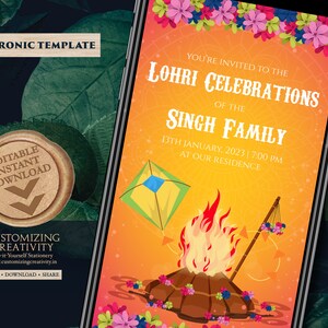 Lohri viering uitnodigen & Lohri uitnodigingen, Punjabi Nacht uitnodigen als Sikh uitnodiging, Lori nodigt uit als Lori uitnodigingen, Indiase Lohri uitnodigen