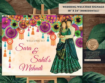 Mehndi Signs as Mehndi poster, Mehndi decor sign as Mehendi signs, Mendhi signs as Mehndi Welcome signs. Mendhi decor sign as Mehndi signage