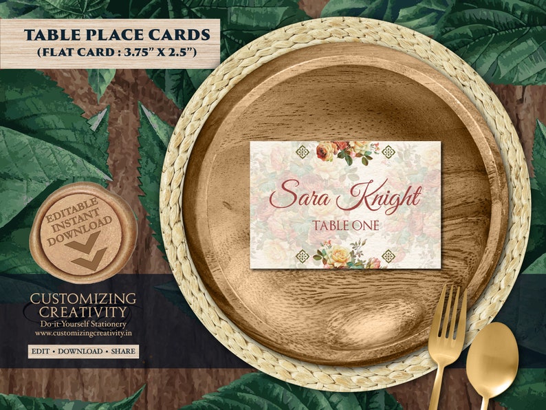 Wedding Place Cards Indian Menu as Reception place cards Place cards Indian as Wedding Name tags Indian table decor as Food Labels Indian