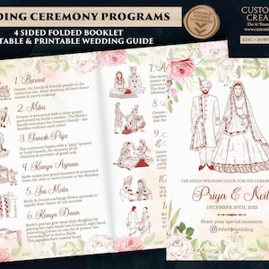 Hindu Wedding Program & Hindu Ceremony program, Gujarati Wedding program as Hindu Wedding guide, Indian Wedding program Indian Wedding guide