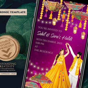 Cartes Haldi comme invitations Pithi, invitations Haldi et invitations Pithi, invitation Holud comme cartes Pithi, invitations Holud comme invitation Haldi numérique