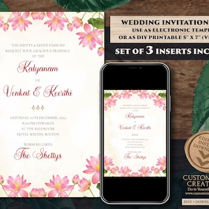 Telugu Wedding Cards & Telugu Wedding Invitation, South Indian Wedding