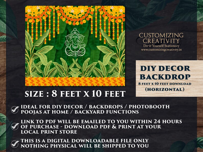 Seemantham Backdrop as Indian Decoration Indian Wedding Decor Etsy