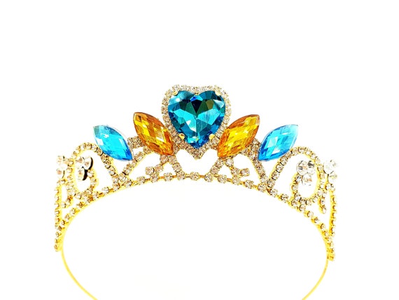 Jasmine Princess Costume Party Arabia Aladdin Headband Crown tiara Necklace set