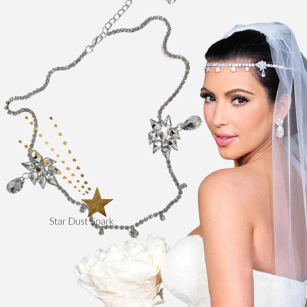kim kardashian wedding headpiece