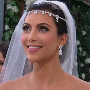 SALE Kim Kardashian inspired Crystal Bridal Headpiece,wedding Bridal headband,Bridal tiara,bridal Forehead Headband Hair Jewelry image 2