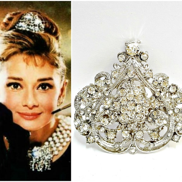 AUDREY HEPBURN Tiara Crown,  Audrey Hepburn Headpiece Breakfast at Tiffany's ,Audrey Hepburn Costume Cosplay, Celebrity Bridal Headpiece