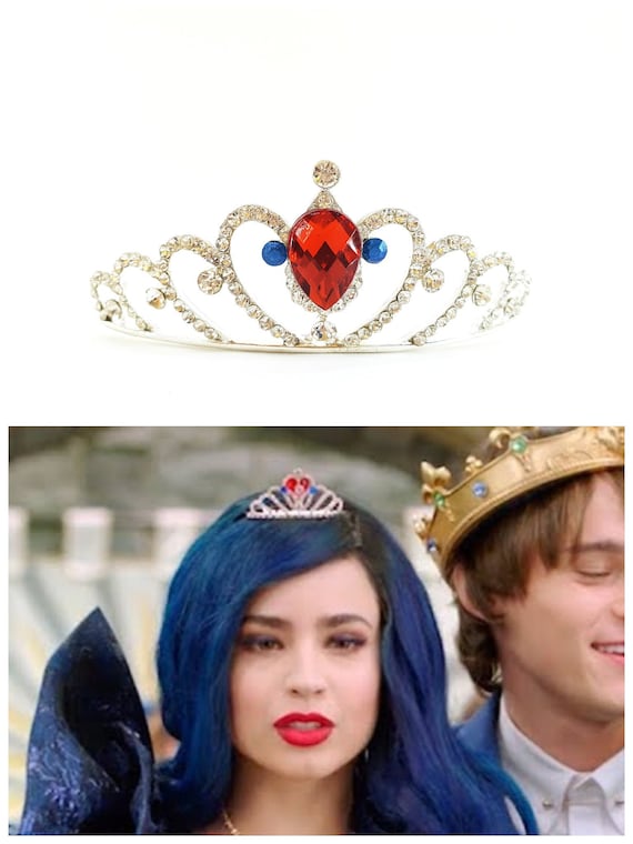 Sale Red Heart Crown Evie Descendants 3 Crown Disney Descendants 3 Tiara Evie Costumeevie Gold Tiara Red Heart Crown Descendants