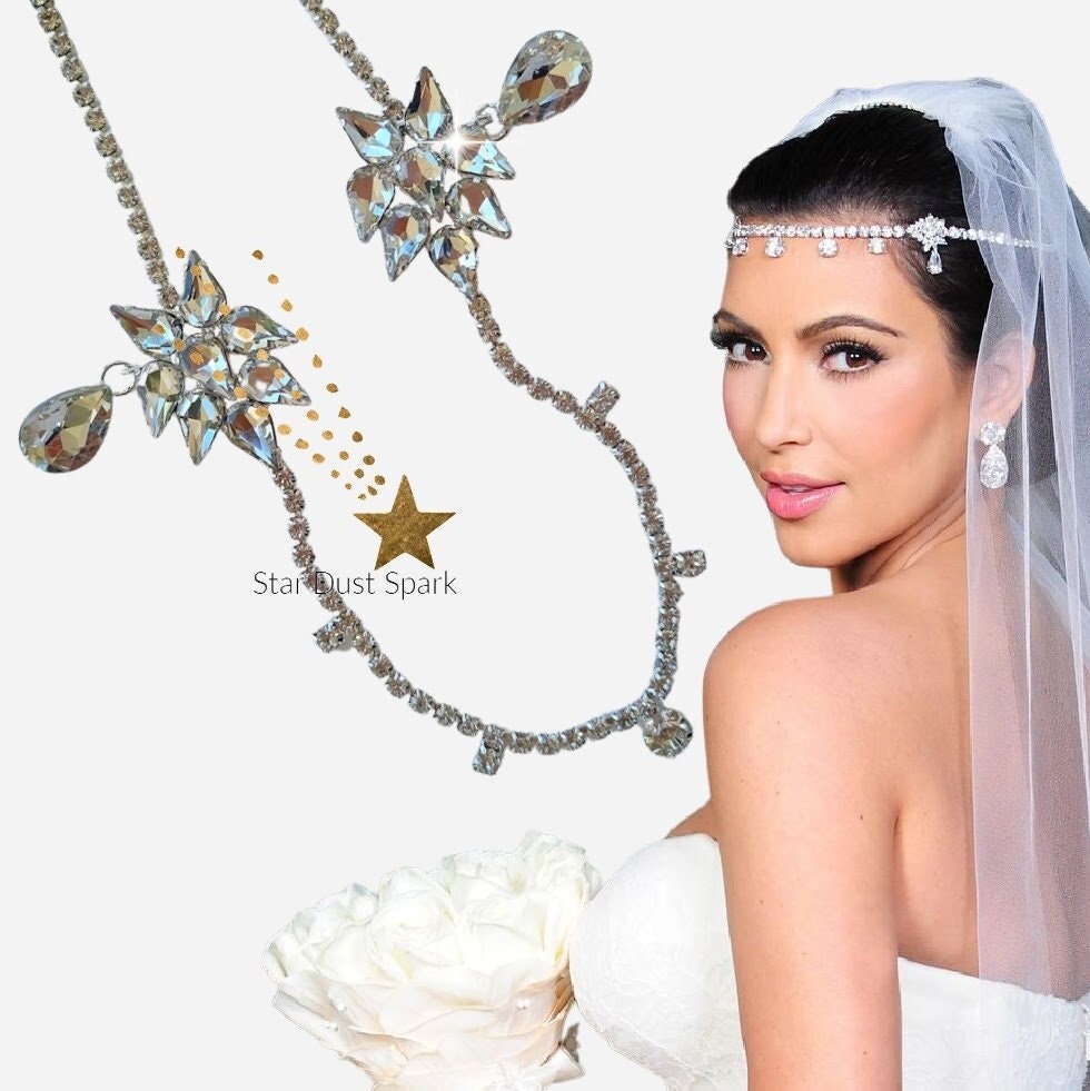 Bridal Head Piece Kim Kardashian