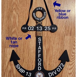 PIR Navy Anchor/Personalized Navy Anchor/Sailor Graduation Gift