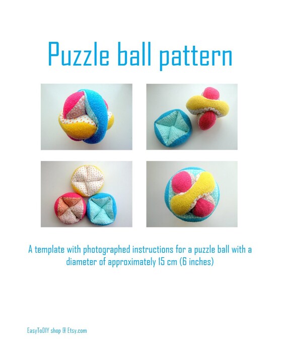 Puzzle Ball Pattern Instant PDF Download Etsy