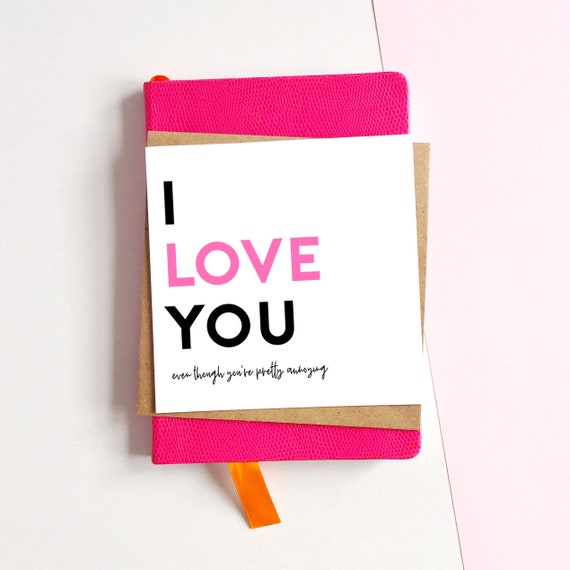 I Love You Anniversary Card Engagement Card Wedding Card | Etsy