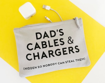 Dad's Cable & Charger Bag - Father's Day Gift