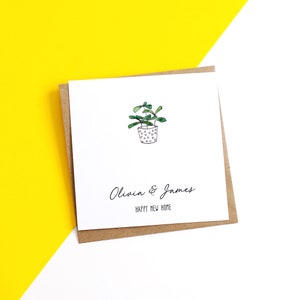 Personalised Plant New Home Card