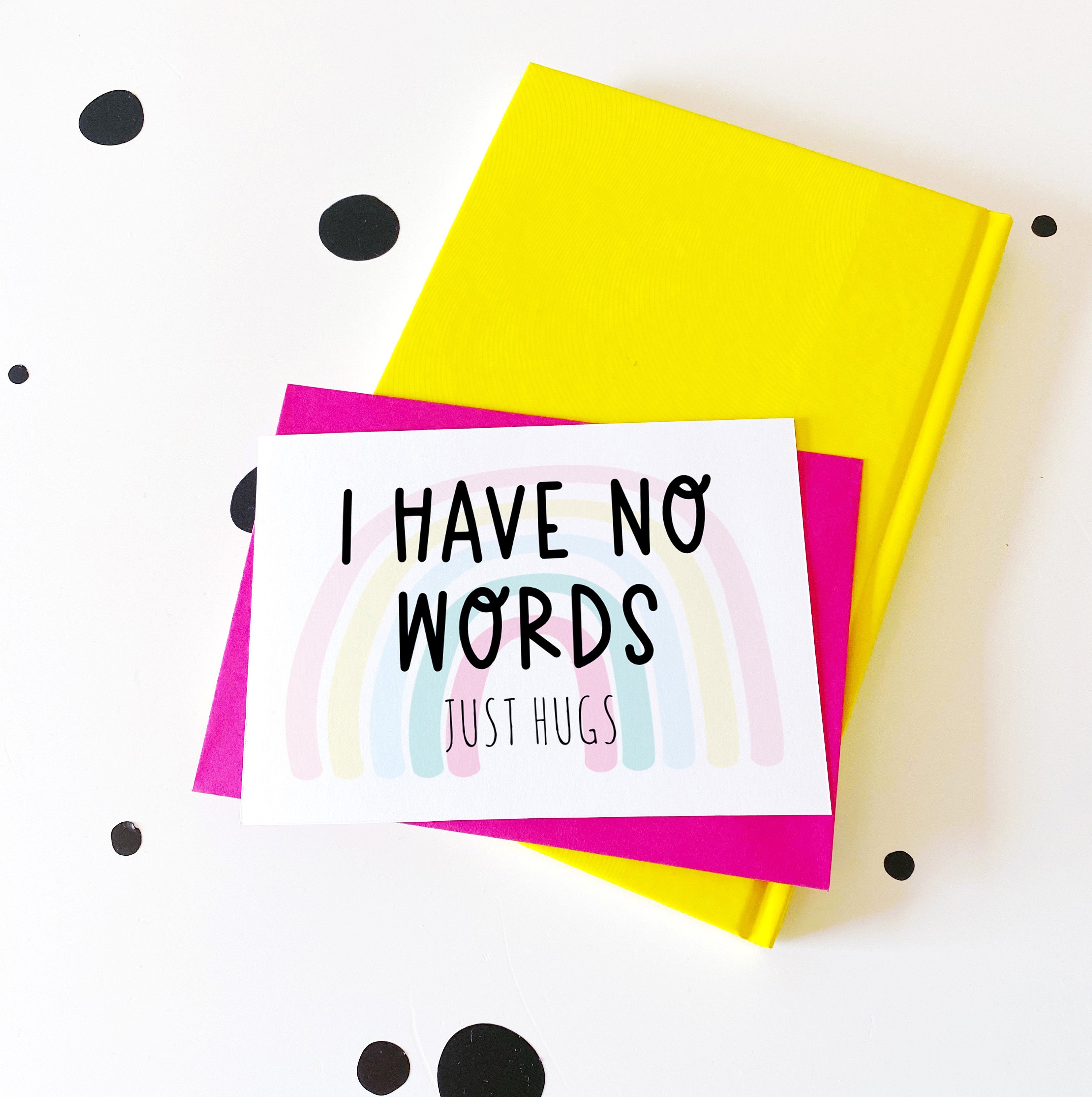 No Words Card, Thinking of You Card, Cancer Card, Sorry Card, Sad News
