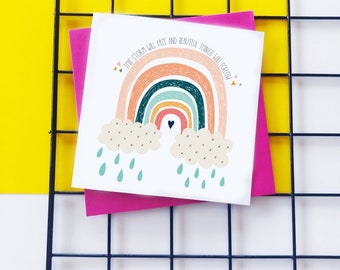 This Storm Will Pass Card, Friend Card, Sympathy Card, Card for Friend, Cheer Up Card, Get Well Card