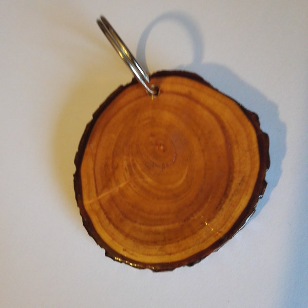 Personalised Natural wooden Keyrings